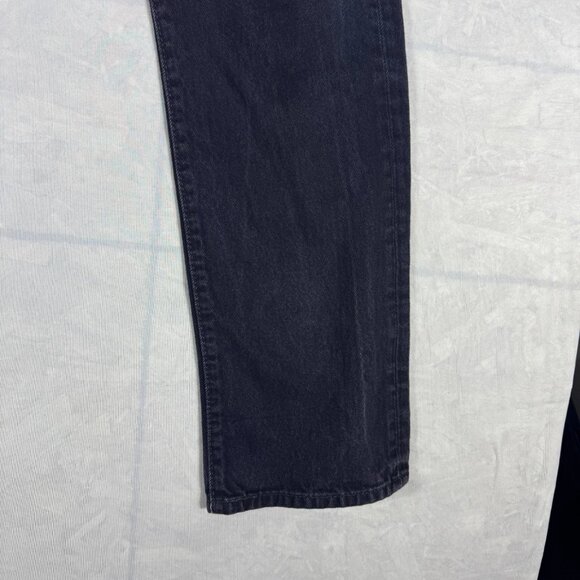 Levi’s 501 Mens Straight Leg Jeans Black Denim 5-Pocket Outdoor Size 33x32 - Picture 12 of 16